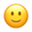 Leicht lächelndes Gesicht